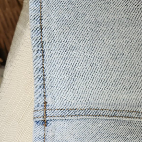 So Good for Life Junior Light Blue Straight Leg Jeans w/Waist Detail, Size 7/28W - Picture 14 of 14